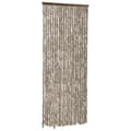 Pikkukuva 3 / 7: vidaXL Hyönteisverho taupe ja valkoinen 56x200 cm chenille