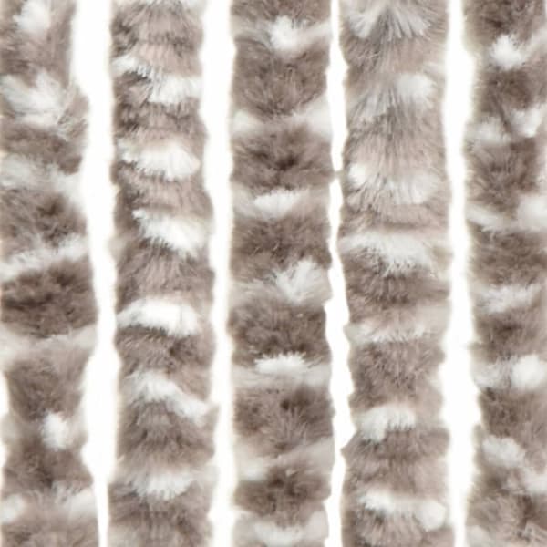 vidaXL Hyönteisverho taupe ja valkoinen 56x200 cm chenille