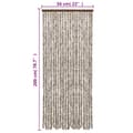 Pikkukuva 7 / 7: vidaXL Hyönteisverho taupe ja valkoinen 56x200 cm chenille