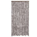 Pikkukuva 2 / 7: vidaXL Hyönteisverho ruskea ja valkoinen 100x200 cm chenille