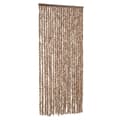 Miniatyrbilde 3 av 8: vidaXL Fluegardin beige og mørkebrun 90x200 cm chenille