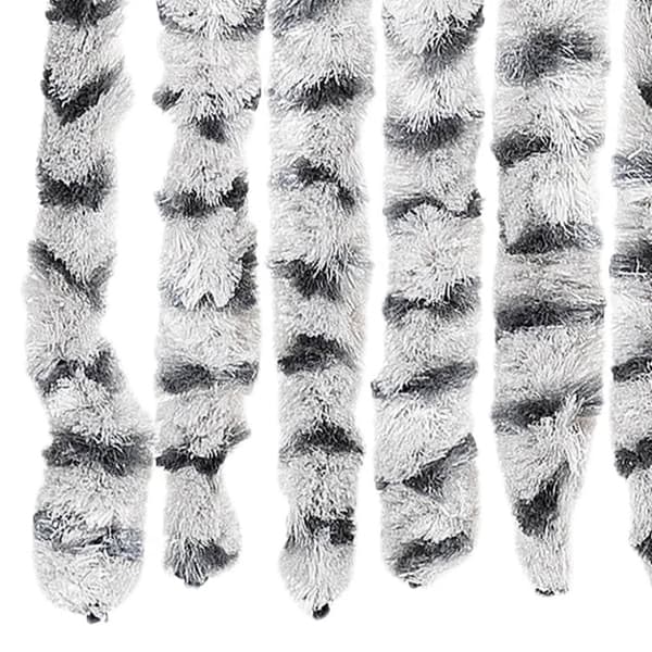 vidaXL Insektsgardin ljusgrå och mörkgrå 56x200 cm chenille