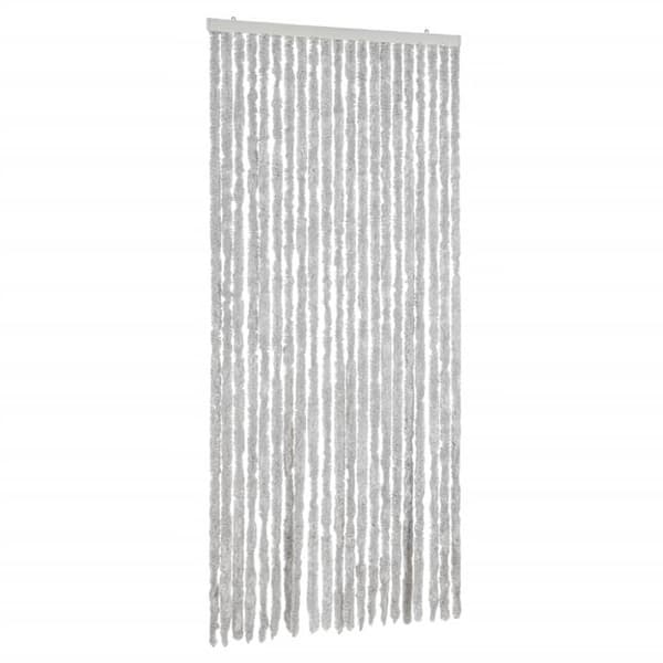 vidaXL Insektsgardin grå 90x200 cm chenille