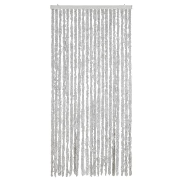 vidaXL Insektsgardin grå 90x200 cm chenille
