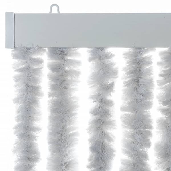vidaXL Insektsgardin grå 90x200 cm chenille