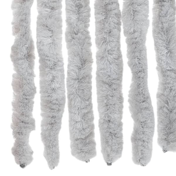 vidaXL Insektsgardin grå 90x200 cm chenille