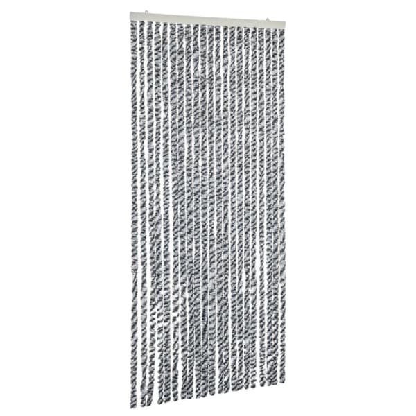 vidaXL Hyönteisverho harmaa ja mustavalkoinen 100x200 cm chenille