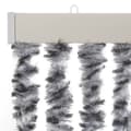 Miniatyrbillede 5 af 8: vidaXL flueforhæng 90x200 cm chenille grå + sort og hvid