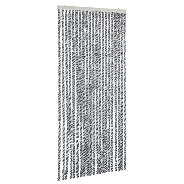 vidaXL Hyönteisverho harmaa ja mustavalkoinen 90x200 cm chenille