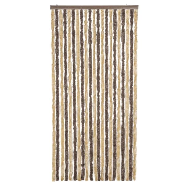 Hyönteisverho tummanruskea ja beige 100x200 cm chenille