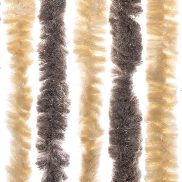 Hyönteisverho tummanruskea ja beige 90x200 cm chenille