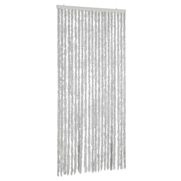 flueforhæng 56x185 cm chenille grå