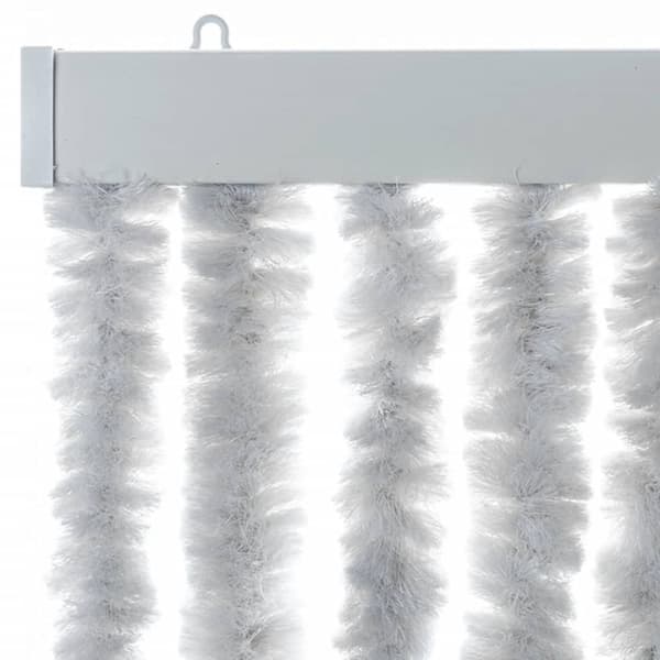 flueforhæng 100x220 cm chenille grå