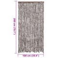 Pikkukuva 7 / 7: Hyönteisverho ruskea ja valkoinen 100x200 cm chenille