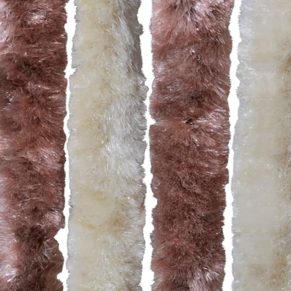Insektsdraperi beige och ljusbrun 118x220 cm chenille