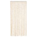 Miniatyrbild 3 av 7: Insektsgardin beige och vit 56x200 cm chenille