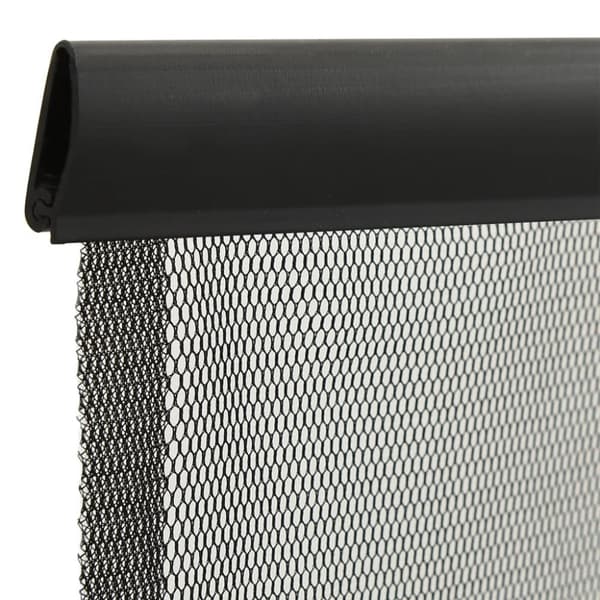 vidaXL Insektsnät med 5 lameller för dörr svart 120x240 cm -  Myggnät för fönster
