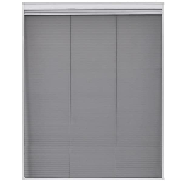 vidaXL Plisserat insektsnät med jalusi för fönster 80x100 cm aluminium -  Myggnät för fönster