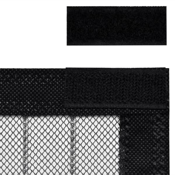 vidaXL Hyönteisverhot oveen 2 kpl magneettikiinnitys musta 220x100 cm - Hyönteissuojat
