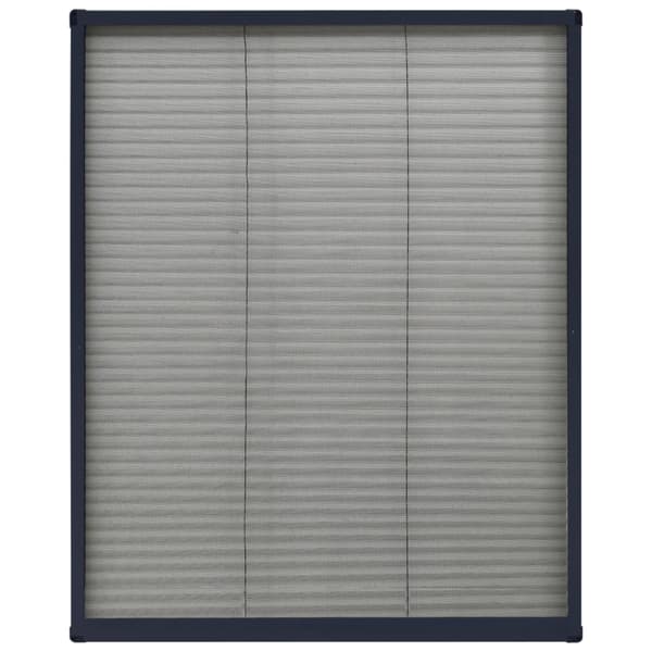 vidaXL Plisserat insektsnät för fönster aluminium antracit 60x80cm -  Myggnät för fönster