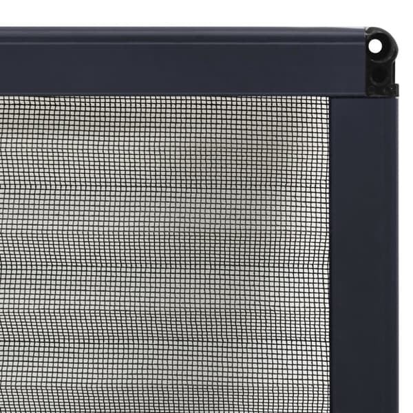 vidaXL Plisserat insektsnät för fönster aluminium antracit 60x80cm -  Myggnät för fönster