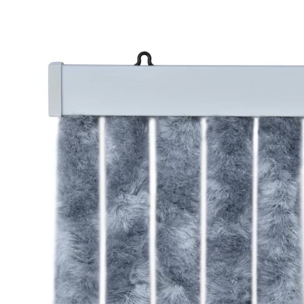 vidaXL Insektsdraperi silver 90x220 cm chenille -  Myggnät för fönster