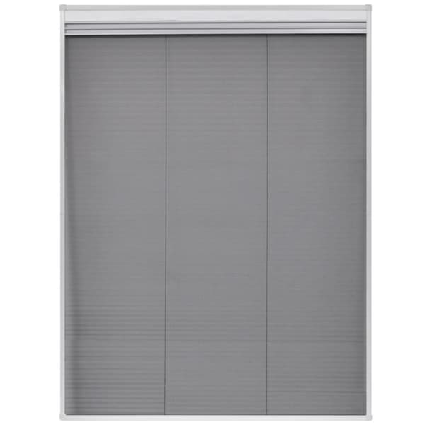 vidaXL Plisserat insektsnät med jalusi för fönster 60x80 cm aluminium -  Myggnät för fönster
