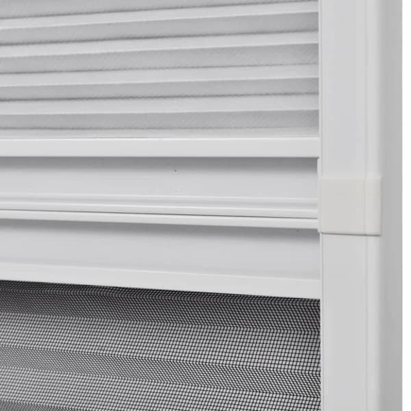 vidaXL Plisserat insektsnät med jalusi för fönster 60x80 cm aluminium -  Myggnät för fönster