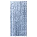 Pikkukuva 4 / 8: vidaXL Hyönteisverho sininen, valkoinen ja hopea 100x220 cm Chenille -  Hyönteissuojat