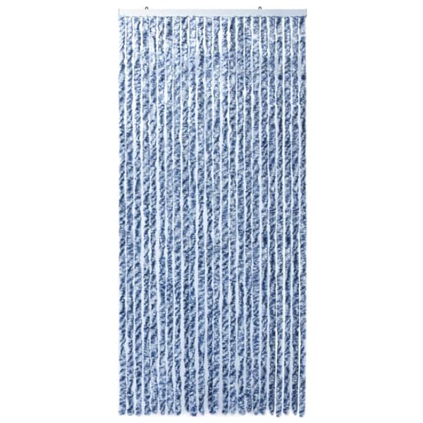 vidaXL Hyönteisverho sininen, valkoinen ja hopea 100x220 cm Chenille -  Hyönteissuojat