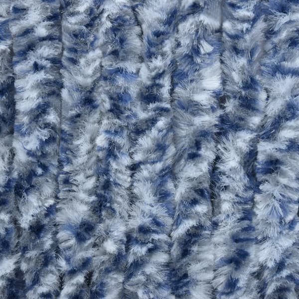 vidaXL Hyönteisverho sininen, valkoinen ja hopea 100x220 cm Chenille -  Hyönteissuojat
