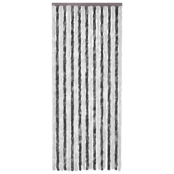 vidaXL Insektsdraperi grå och vit 56x200 cm chenille - Myggnät för fönster