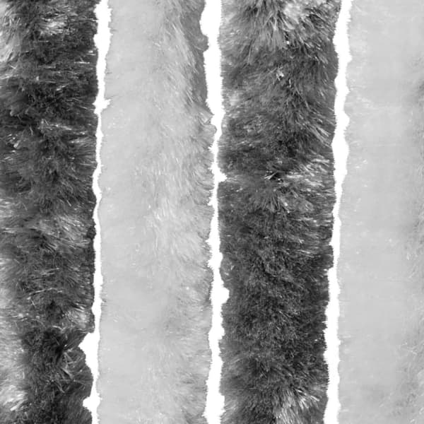 vidaXL Insektsdraperi grå och vit 56x200 cm chenille - Myggnät för fönster