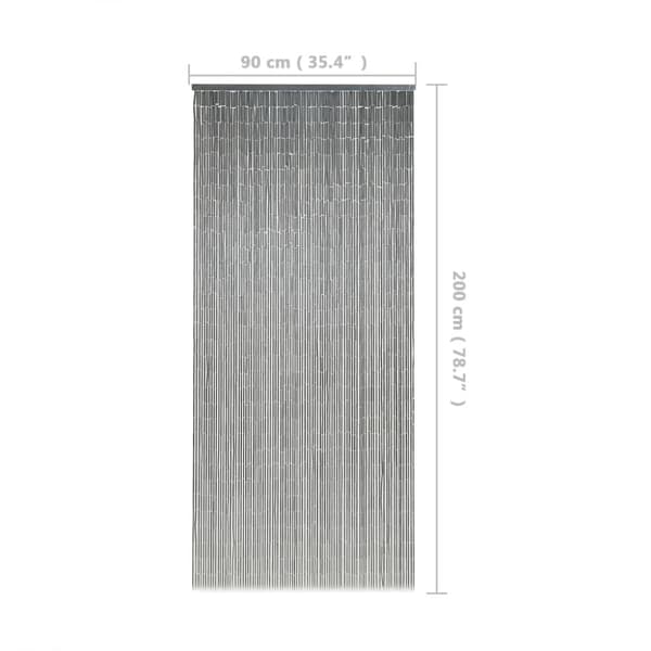 vidaXL Dörrdraperi i bambu 90x200 cm -  Myggnät för fönster