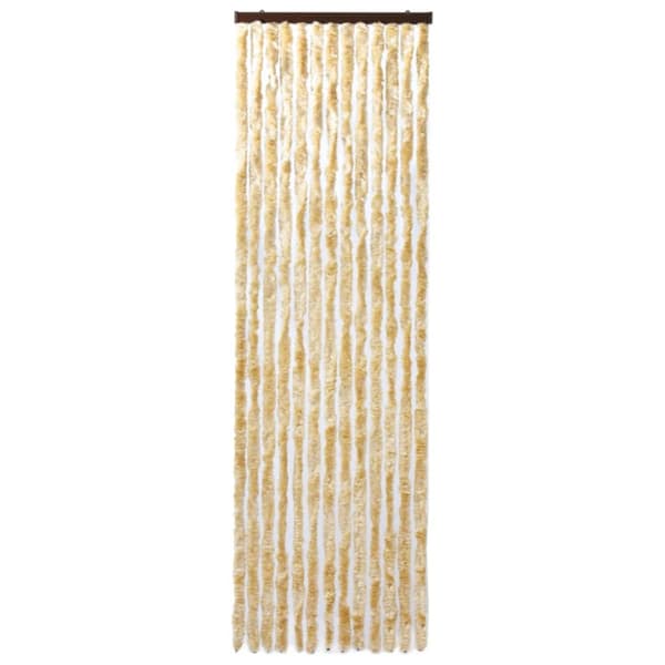 vidaXL Insektsdraperi beige 90x200 cm chenille - Myggnät för fönster