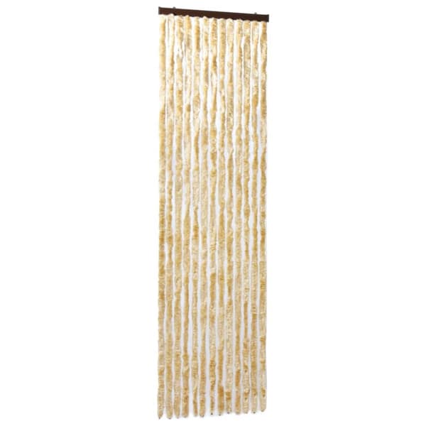 vidaXL Insektsdraperi beige 90x200 cm chenille - Myggnät för fönster