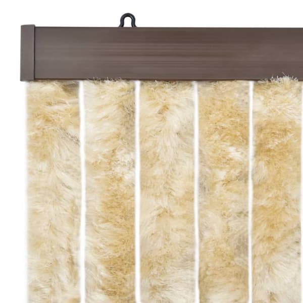 vidaXL Insektsdraperi beige 90x200 cm chenille - Myggnät för fönster