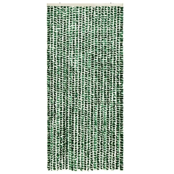 vidaXL Insektsdraperi grön och vit 90x220 cm chenille -  Myggnät för fönster