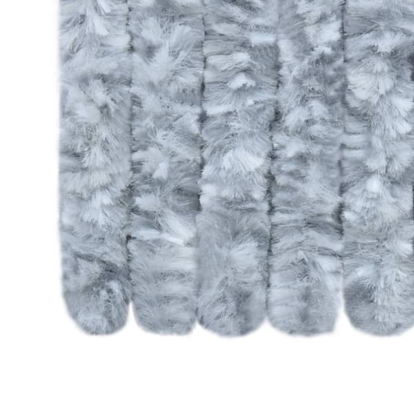 vidaXL Insektsdraperi vit och grå 100x220 cm chenille -  Myggnät för fönster
