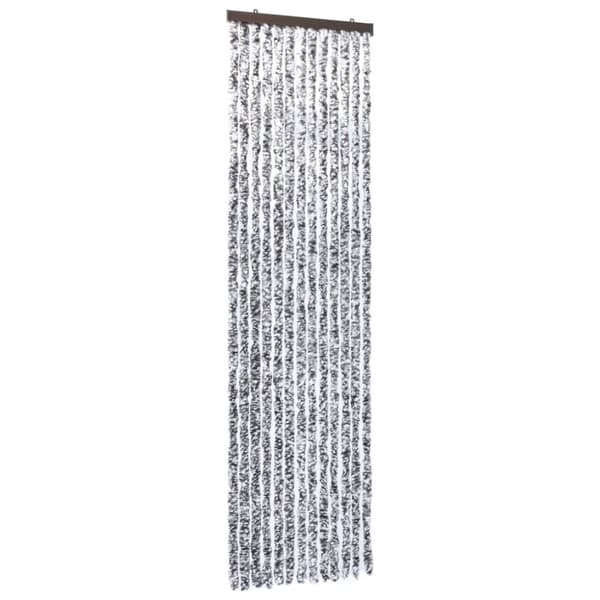 vidaXL Insektsdraperi brun och beige 56x200 cm chenille -  Myggnät för fönster