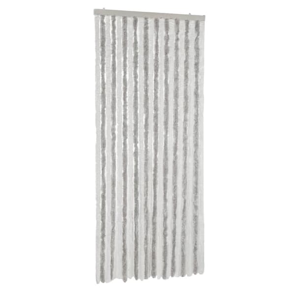 vidaXL Insektsgardin ljusgrå och vit 90x220 cm chenille -  Myggnät för fönster
