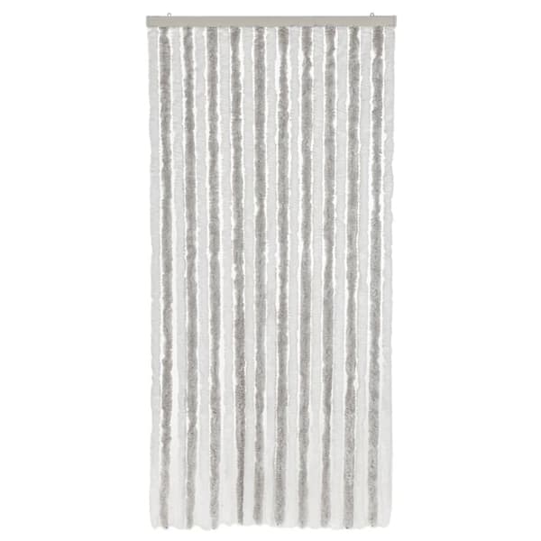 vidaXL Insektsgardin ljusgrå och vit 90x220 cm chenille -  Myggnät för fönster