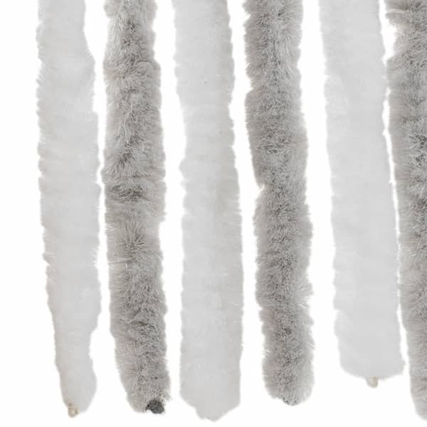 vidaXL Insektsgardin ljusgrå och vit 90x220 cm chenille -  Myggnät för fönster