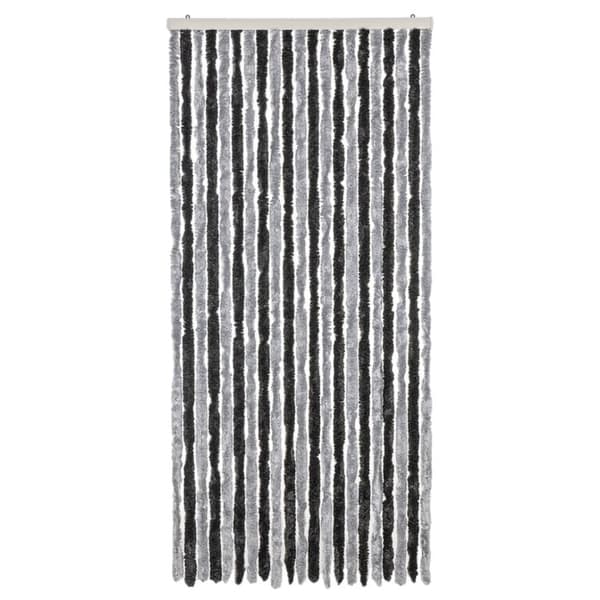 vidaXL Insektsgardin grå och svart 90x220 cm chenille -  Myggnät för fönster