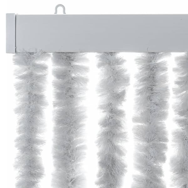 vidaXL Insektsgardin grå 90x200 cm chenille -  Myggnät för fönster