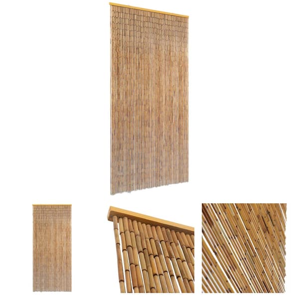 The Living Store insektgardin til døren bambus 90 x 220 cm -  Netskærme til vinduer
