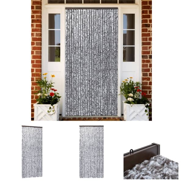 The Living Store insektgardin 100 x 220 cm brun og beige -  Netskærme til vinduer