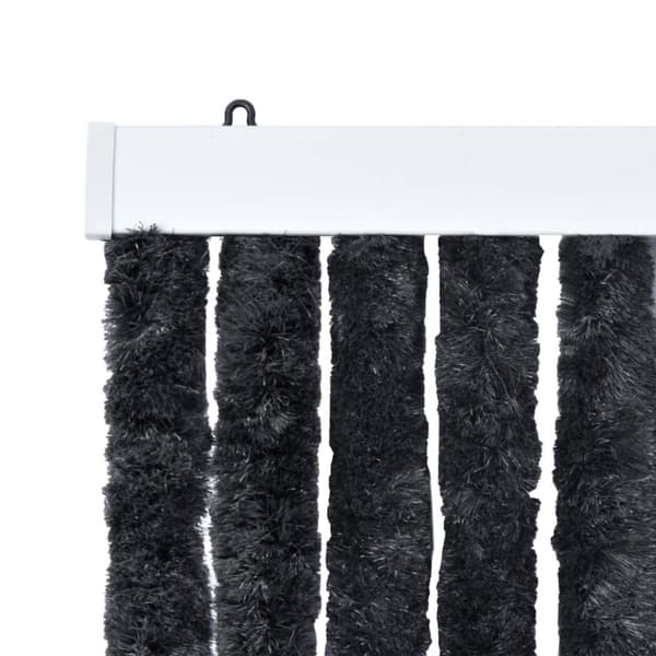 The Living Store Hyönteisverho antrasiitti 90x220 cm Chenille -  Hyönteissuojat