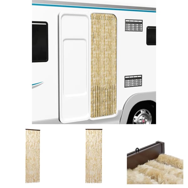 The Living Store insektgardin 56 x 185 cm beige -  Netskærme til vinduer