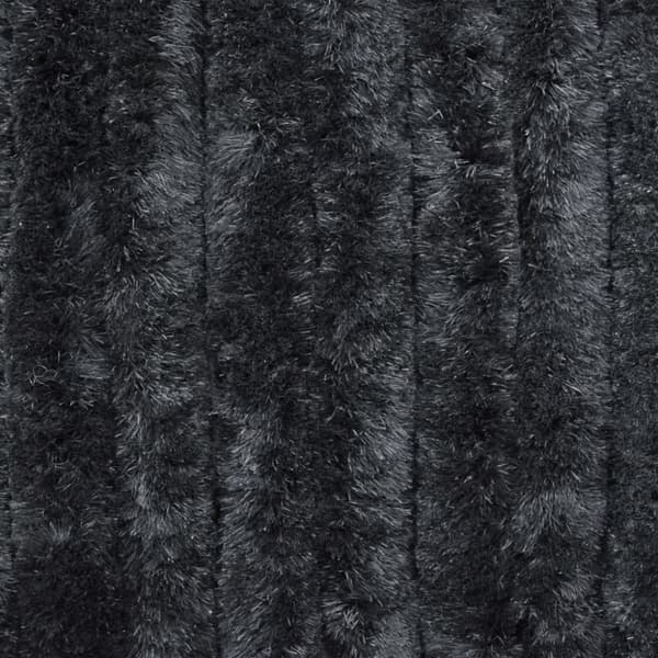 The Living Store Insektsdraperi antracit 90x200 cm chenille - Myggnät för fönster